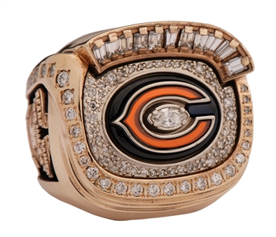 2006 Darrell McClover Chicago Bears Super Bowl XLI NFC Champions Player Ring  with Presentation Box